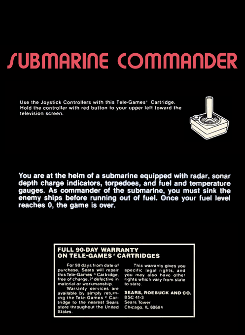 Submarine Commander — box-2D-back (US)