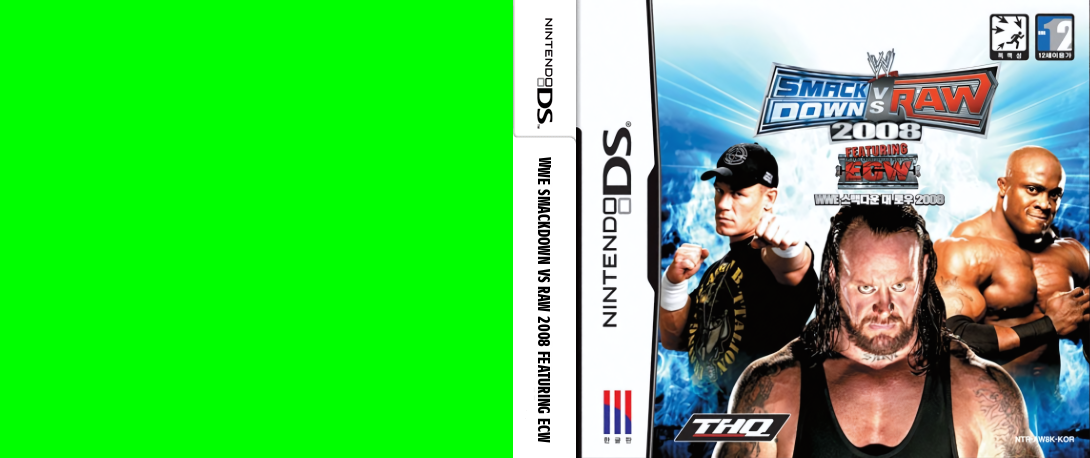 WWE SmackDown vs Raw 2008 Featuring ECW — box-texture (KR)