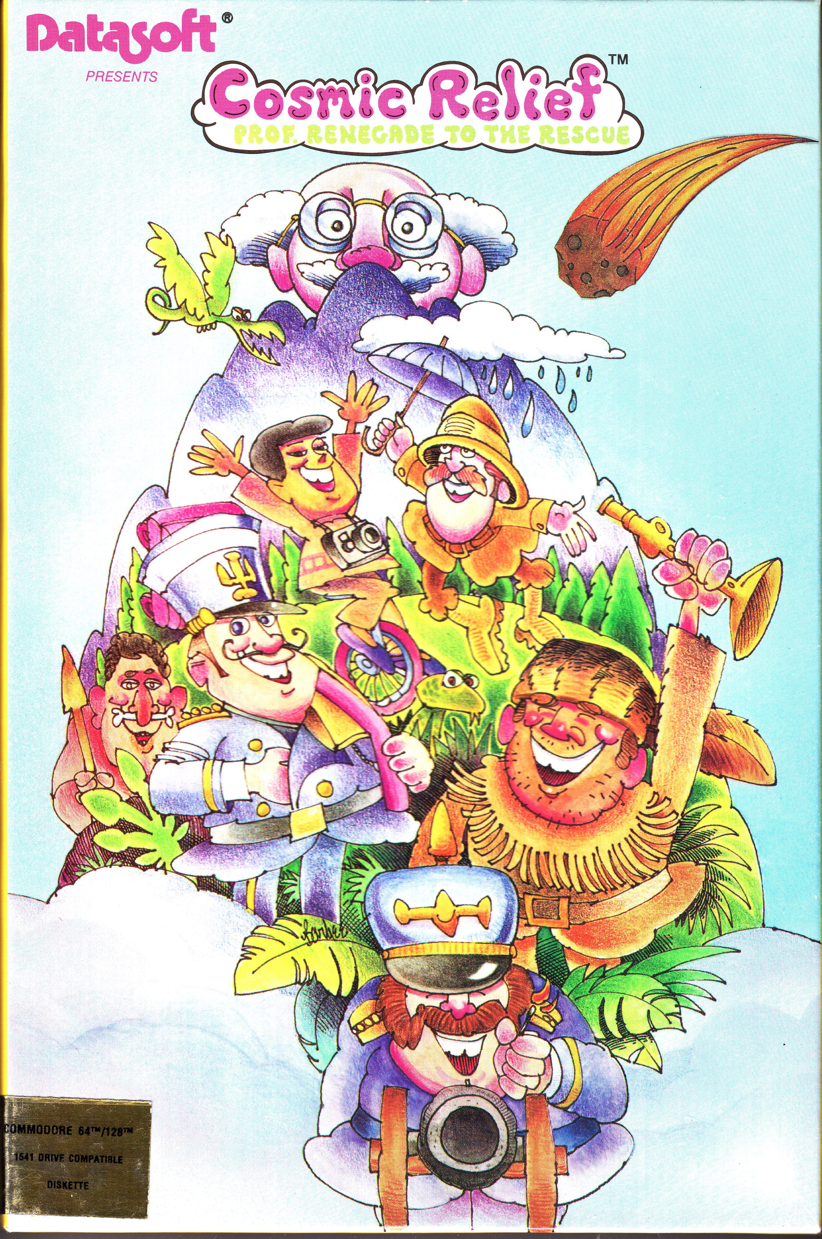 Cosmic Relief : Prof. Renegade to the Rescue box art