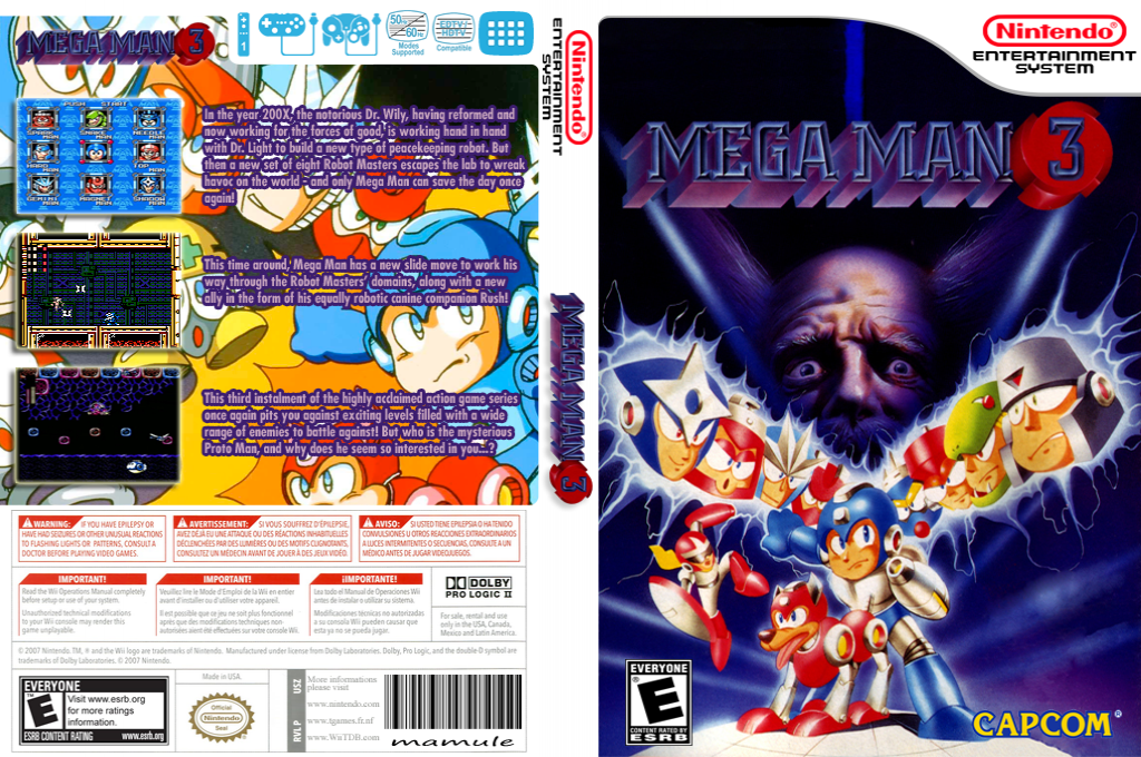 Mega Man 3 — box-texture (US)