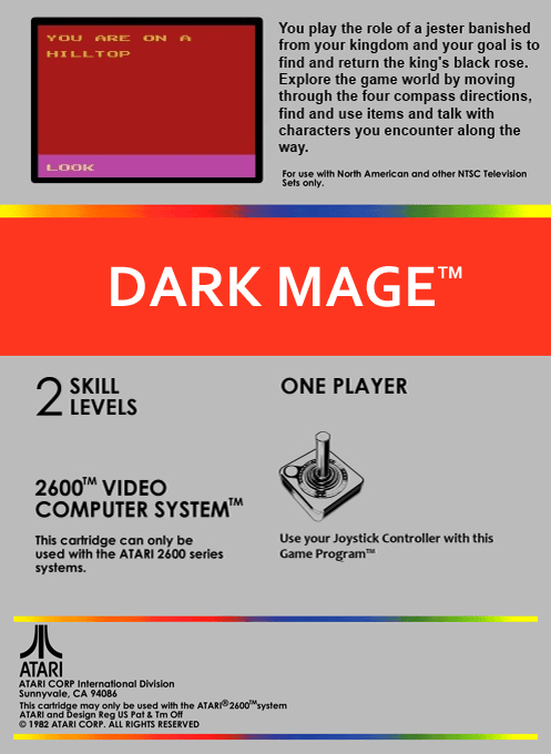 Dark Mage — box-2D-back (US)