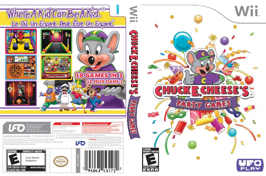 Chuck E. Cheese's Party Games — box-texture (US)