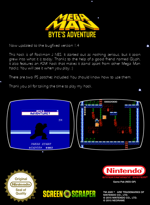 MegaMan : Byte's Adventure — box-2D-back (SS)