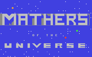 Mathers of the Universe — sstitle (WOR)