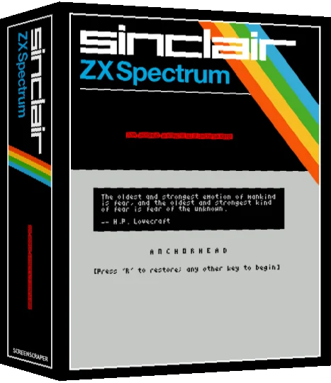 ZxZvm - Anchorhead - An Interactive Tale of Lovecraftian Horror — box-3D (SS)