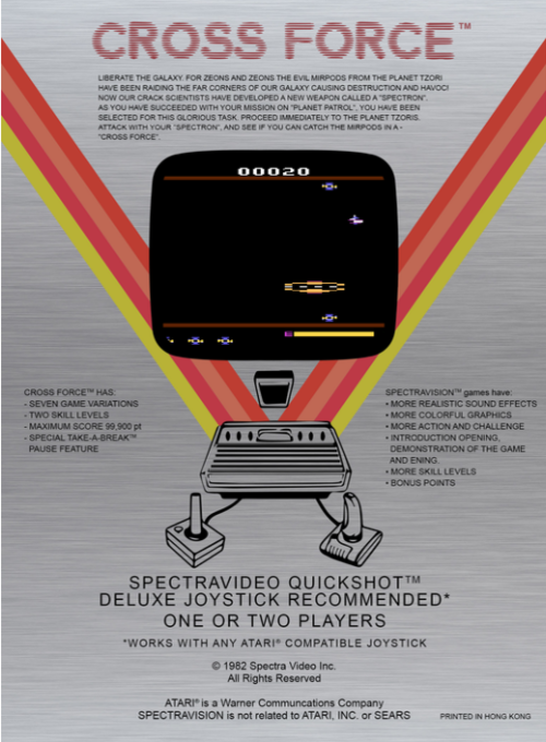 Cross Force — box-2D-back (US)