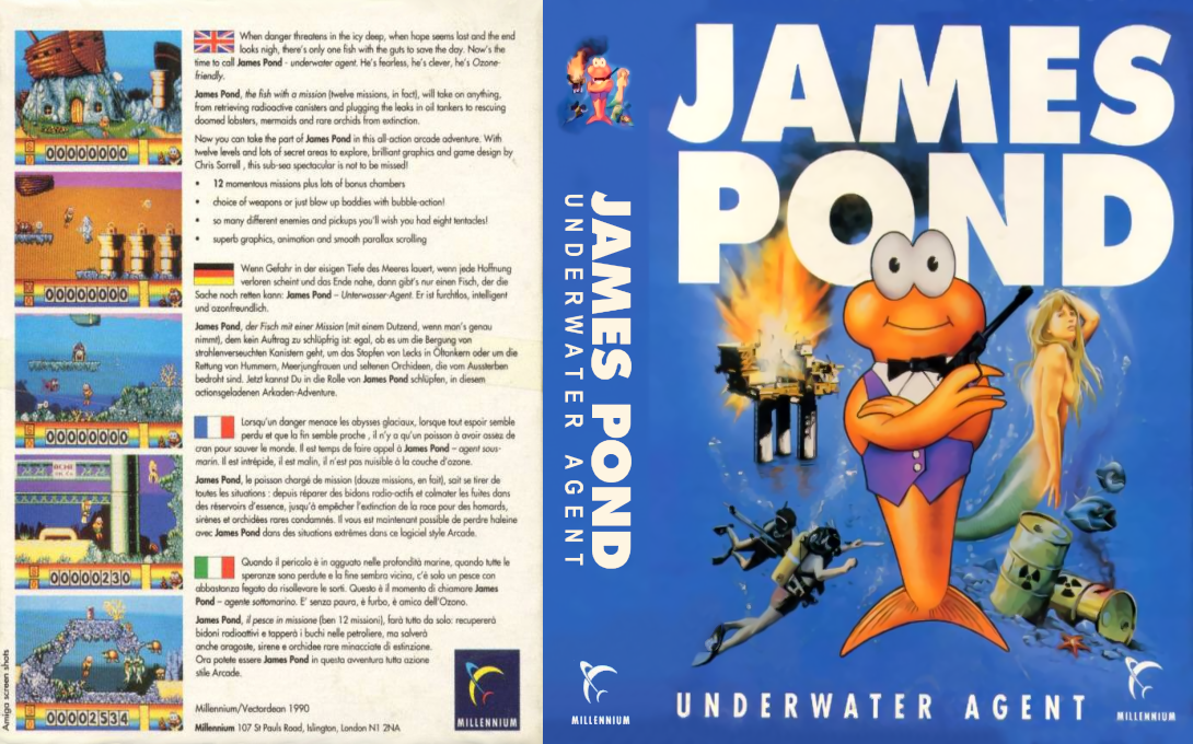 James Pond - Underwater Agent — box-texture (EU)