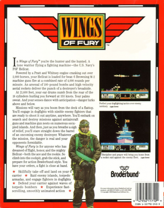 Wings Of Fury — box-2D-back (US)