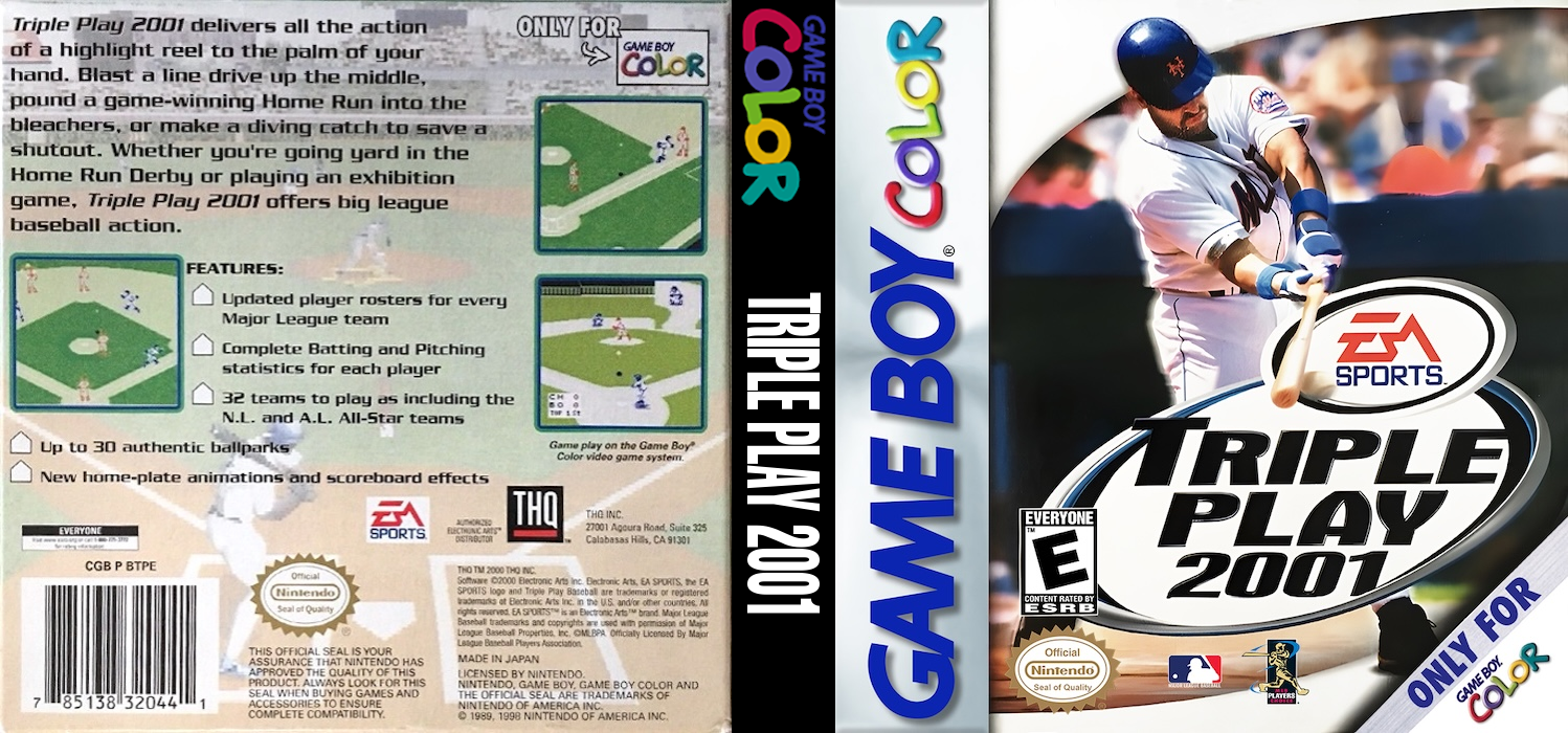 Triple Play 2001 — box-texture (US)
