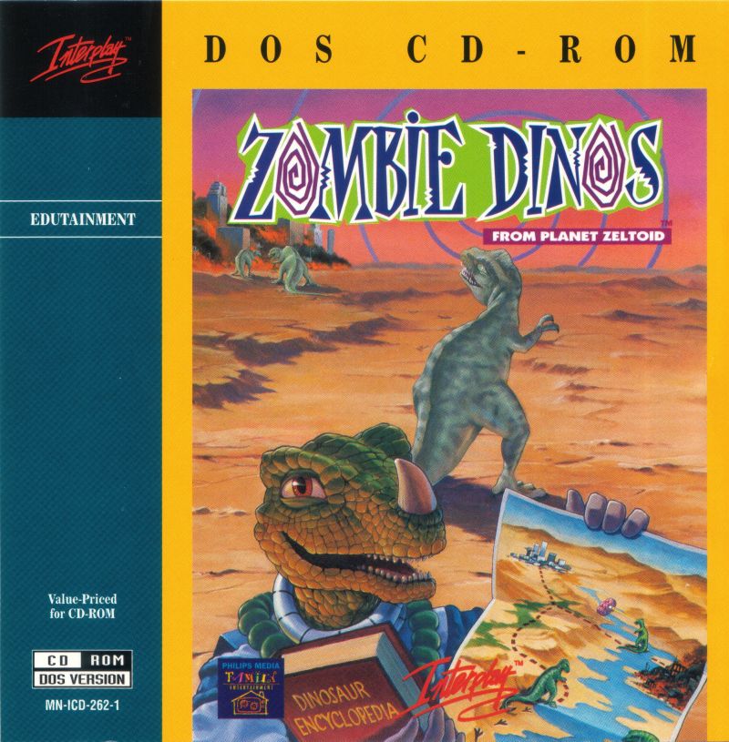 Zombie Dinos From Planet Zeltoid — box-2D (UK)