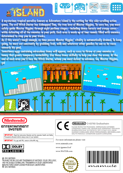 Adventure Island — box-2D-back (EU)