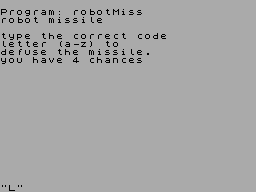 Robot Missile — ss (WOR)