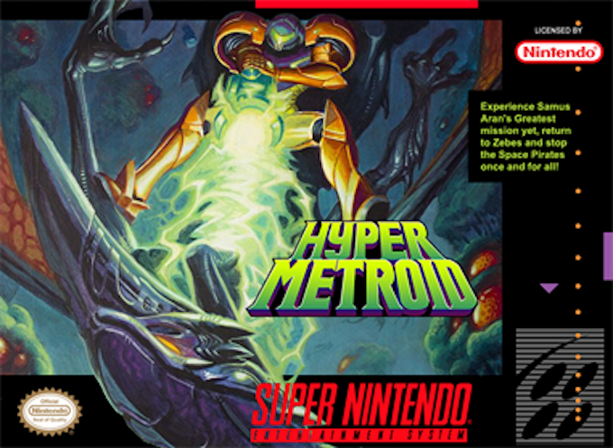 Hyper Metroid box art