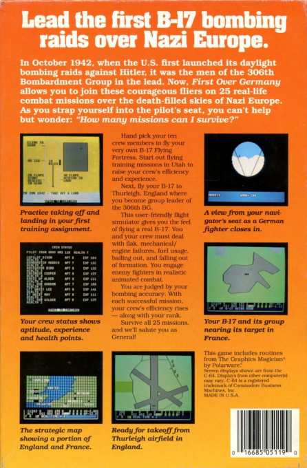 First Over Germany — box-2D-back (US)