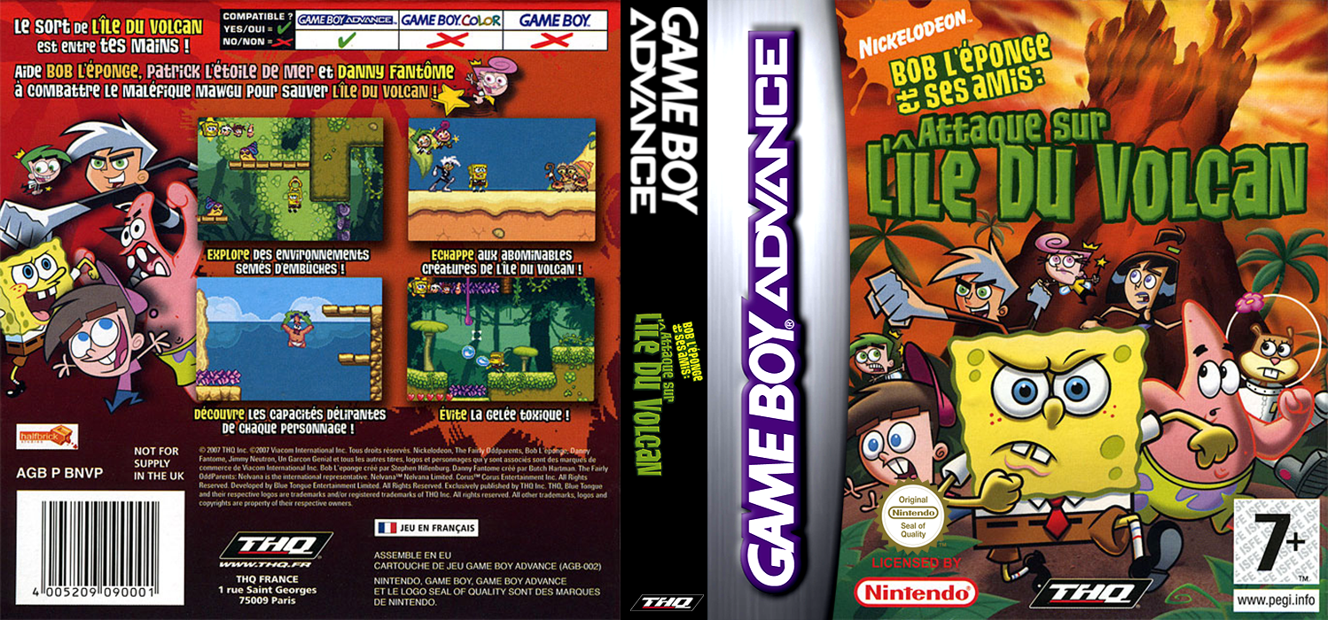 SpongeBob SquarePants and Friends - Battle for Volcano Island — box-texture (FR)