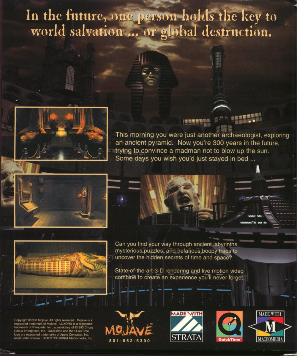 Secrets of the Luxor — box-2D-back (WOR)