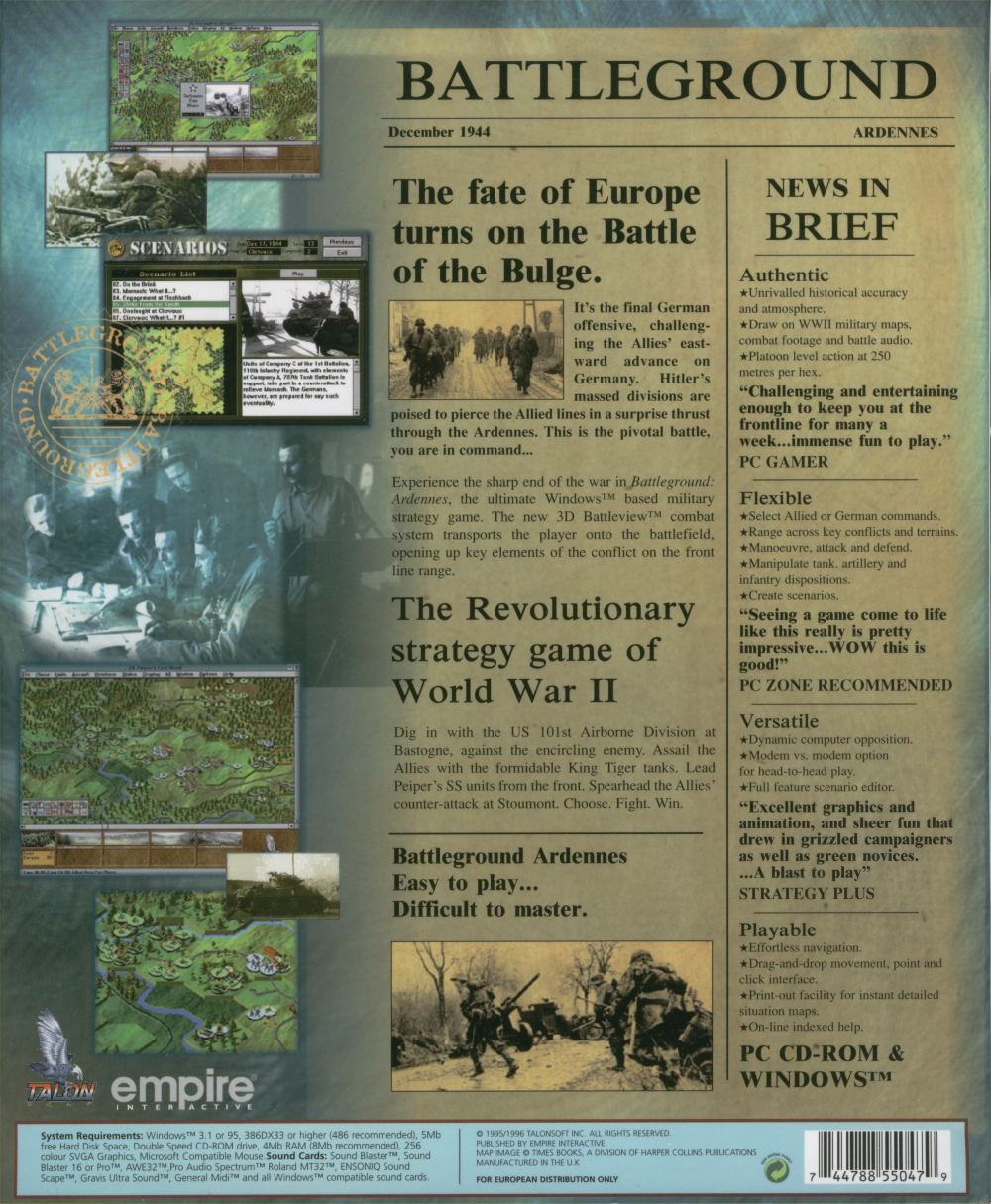 Battleground: Ardennes — box-2D-back (WOR)