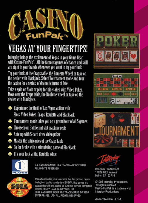 Casino Funpak — box-2D-back (US)