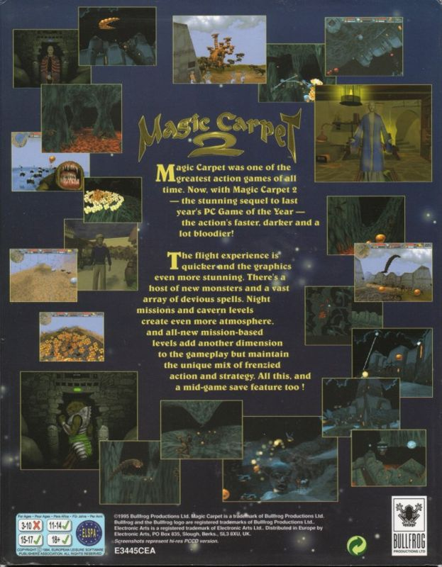 Magic Carpet 2 - The Netherworlds — box-2D-back (EU)