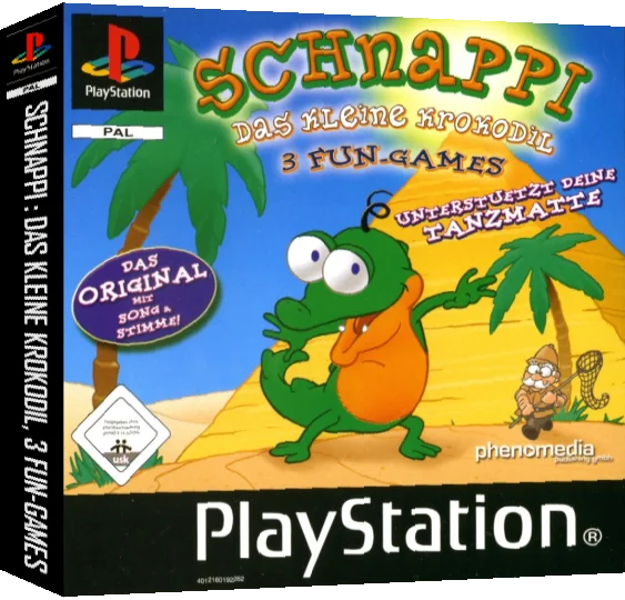 Schnappi - Das kleine Krokodil - 3 Fun-Games — box-3D (DE)