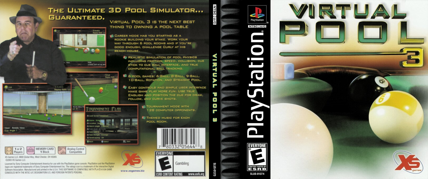 Virtual Pool 3 — box-texture (US)