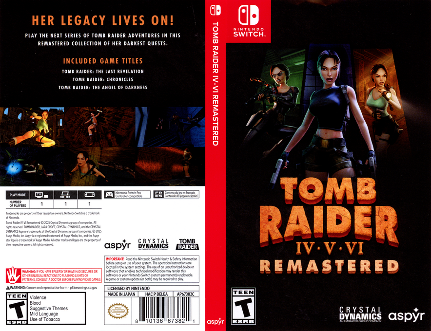 Tomb Raider 4-6 Remastered — box-texture (US)