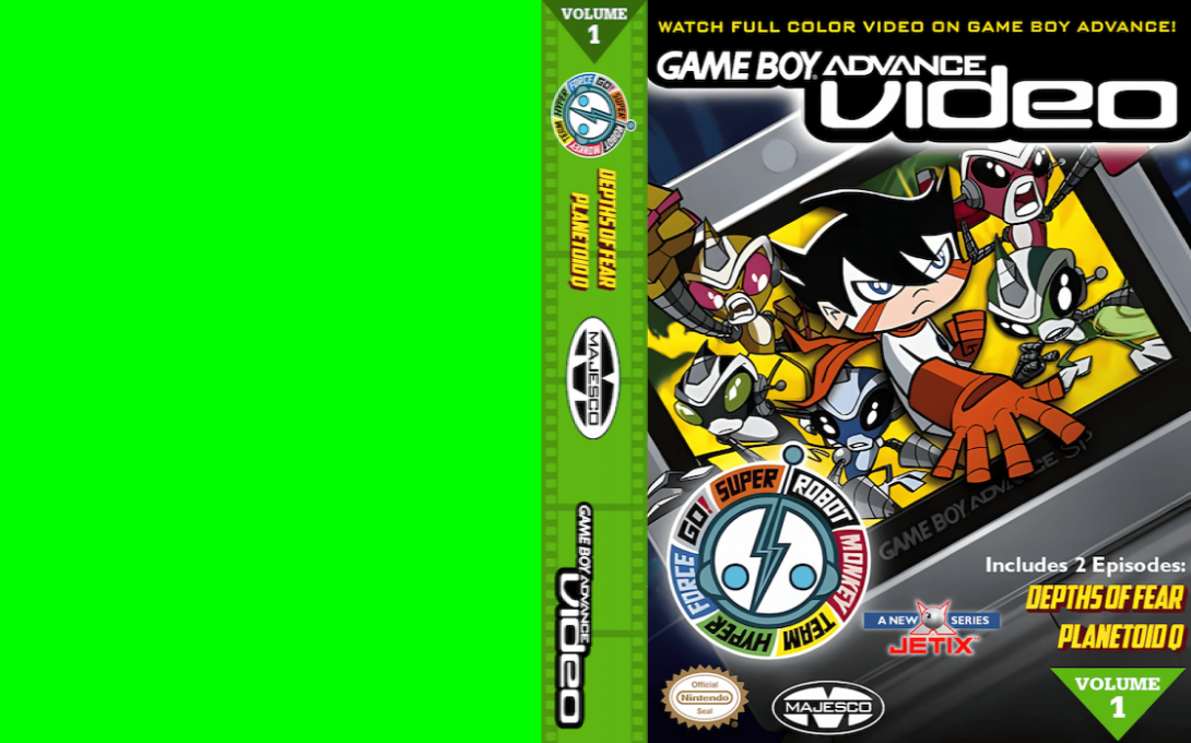 Game Boy Advance Video - Super Robot Monkey Team - Hyper Force Go! - Volume 1 — box-texture (CUS)