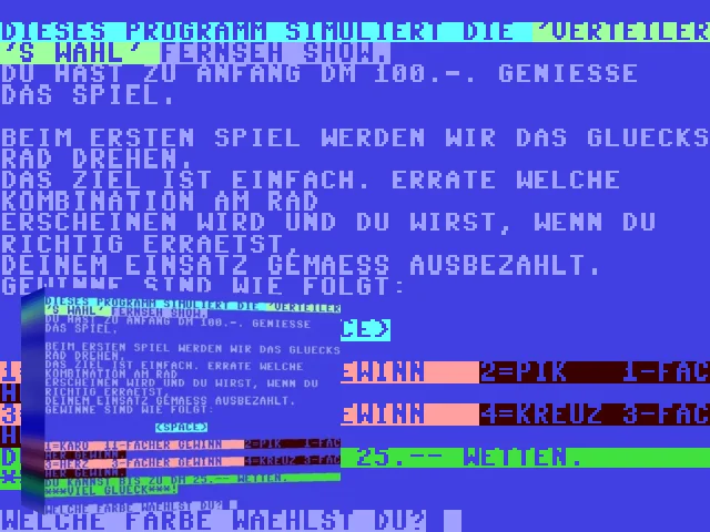 Verteilers Wahl — mixrbv2 (WOR)