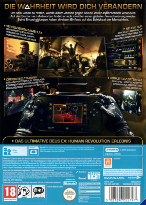 Deus Ex - Human Revolution - Director's Cut — box-2D-back (DE)