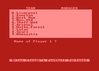 Brian Clough's Football Fortunes — ss (WOR)