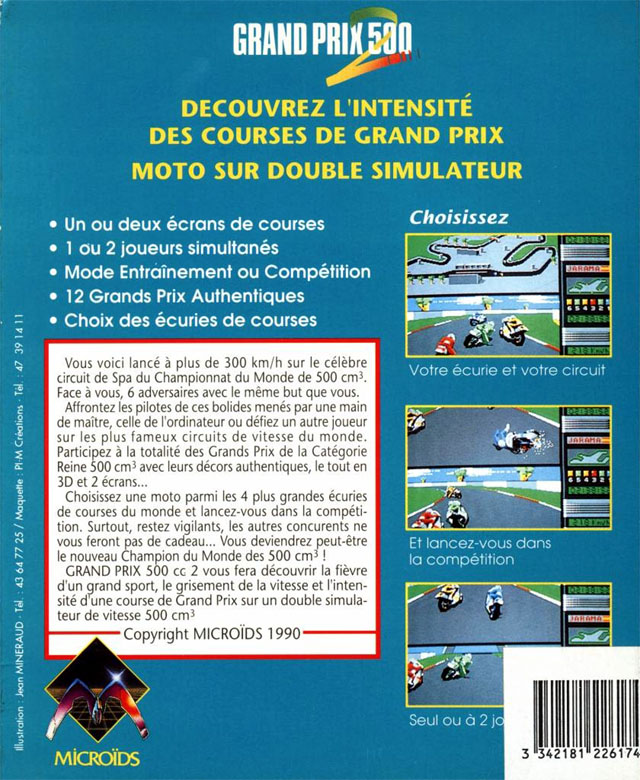 Grand Prix 500 2 — box-2D-back (FR)
