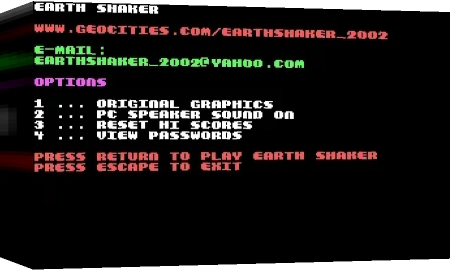 Earth Shaker PC — box-3D (WOR)