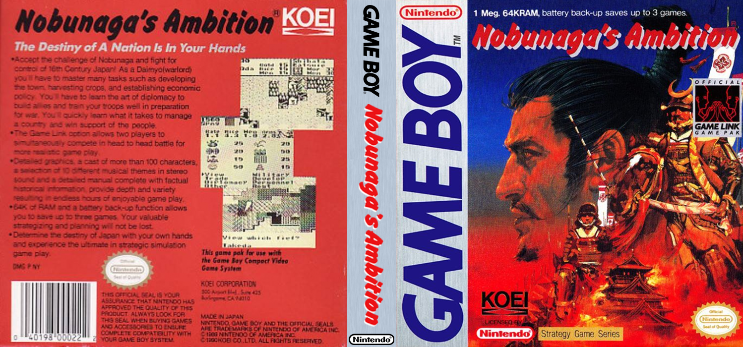 Nobunaga's Ambition — box-texture (US)
