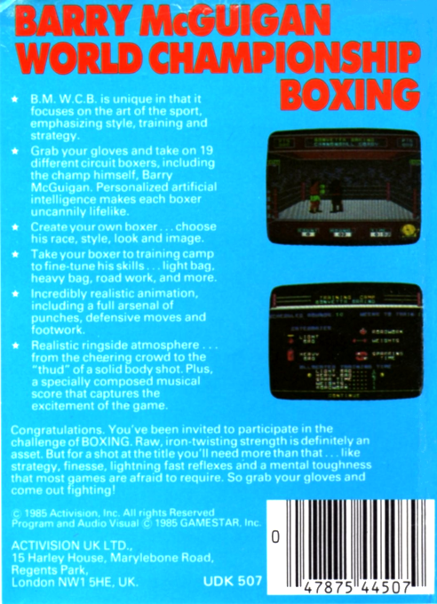Barry McGuigan World Championship Boxing — box-2D-back (EU)