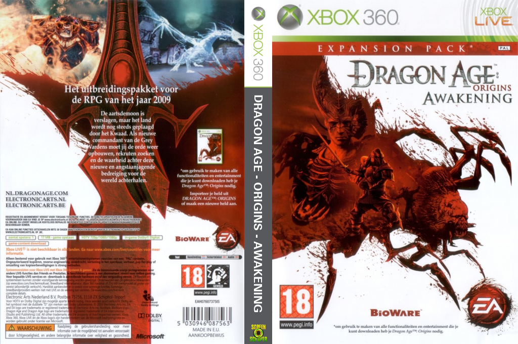 Dragon Age - Origins - Awakening — box-texture (EU)