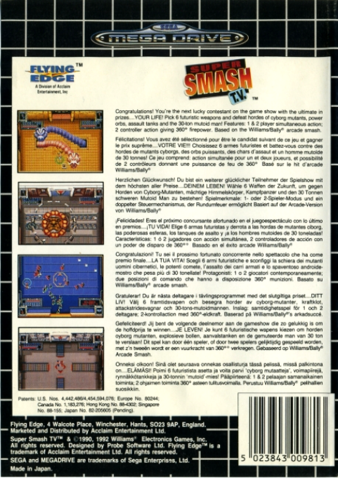 Super Smash T.v. — box-2D-back (EU)