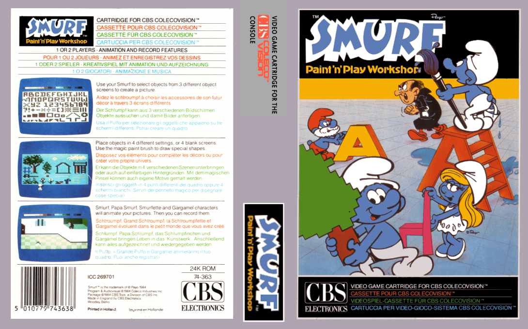 Smurf - Paint 'n' Play Workshop — box-texture (EU)