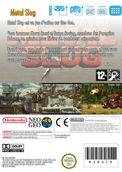 Metal Slug — box-2D-back (FR)