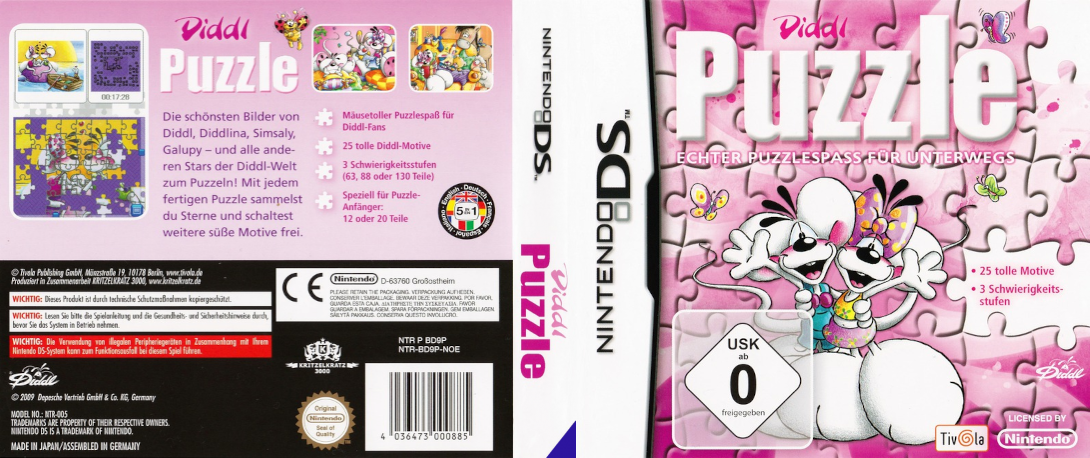 Diddl Puzzle - Echter Puzzlespass fuer Unterwegs — box-texture (DE)
