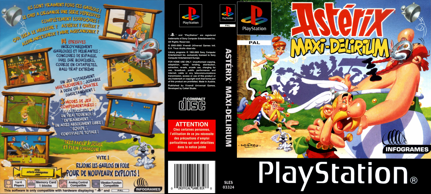 Asterix - Mega Madness — box-texture (FR)