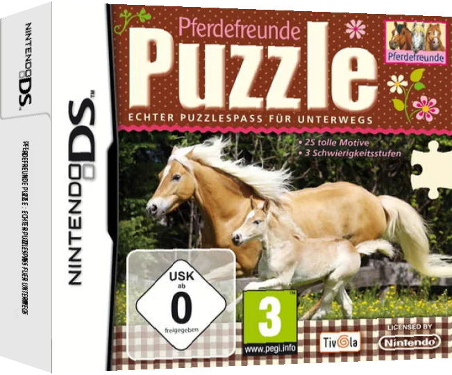 Pferdefreunde Puzzle - Echter Puzzlespass fuer Unterwegs — box-3D (DE)