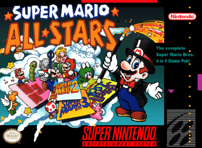 Super Mario All-stars box art