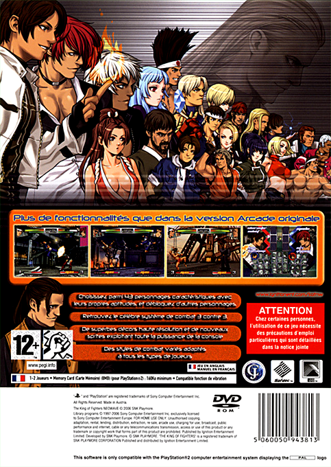 King of Fighters, The - Neowave — box-2D-back (FR)