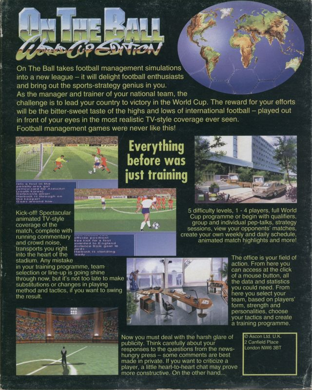On The Ball - World Cup Edition — box-2D-back (EU)