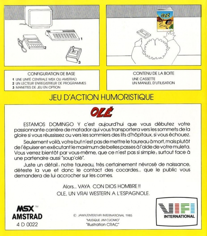 Olé — box-2D-back (FR)