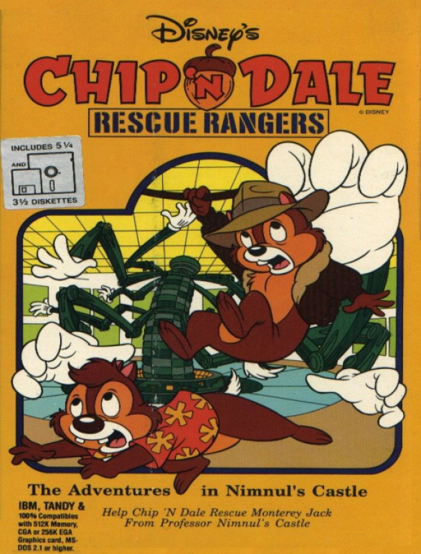 Chip 'n Dale Rescue Rangers - The Adventures In Nimnul's Castle box art