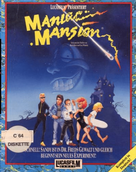 Maniac Mansion — box-2D (EU)