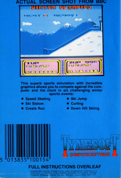 Winter Olympics — box-2D-back (EU)