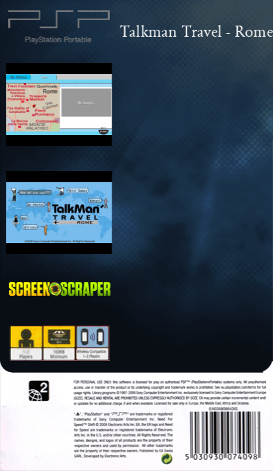 TalkMan Travel - Rome — box-2D-back (SS)