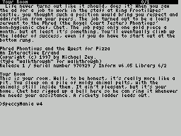 Zxzvm : Phred Phontious And The Quest For Pizza - An Interactive Errand — ss (WOR)